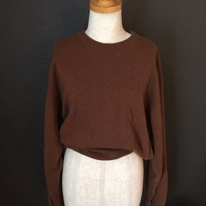N. Peal 100% Cashmere Brown Sweater Scotland